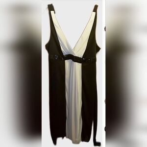 RUBY ROX Black and Off White Dress